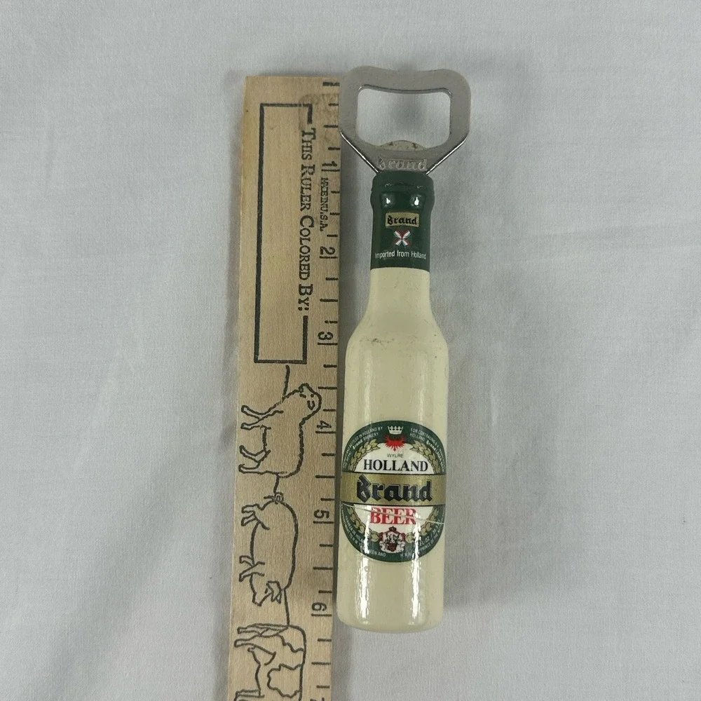 Vintage Miniature Holland Brand‎ Beer Bottle Opener Old Advertising Bar